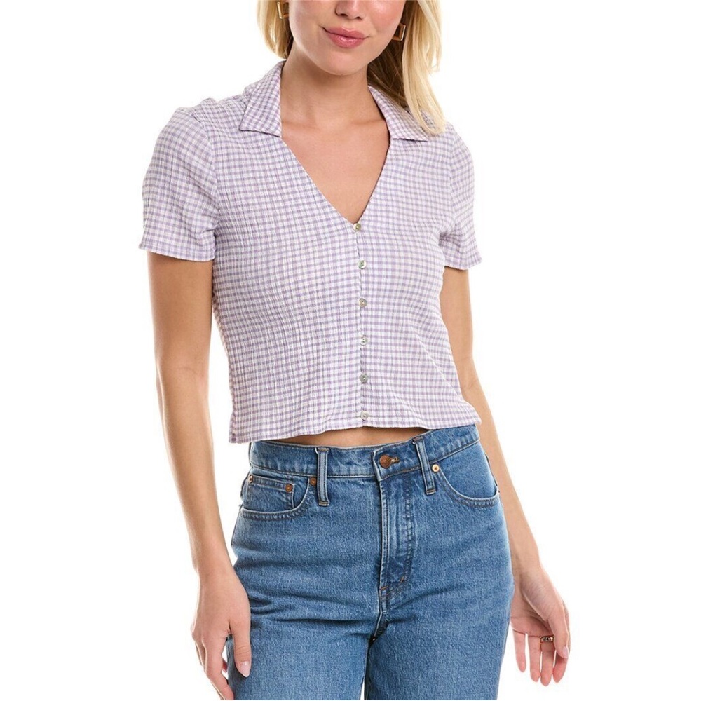 Madewell Jandra Crinkle Shirt XS - Button Up Shirt
